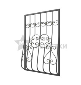 Решетка на окно дутая кованая 6-20